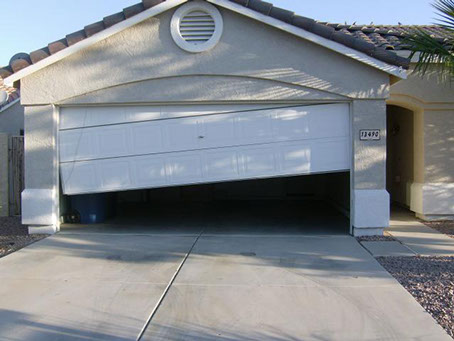 Garage door repair door jam in Hollywood